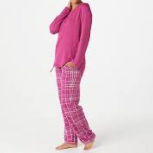 Carole Hochman Marshmallow Jersey Pajama Set